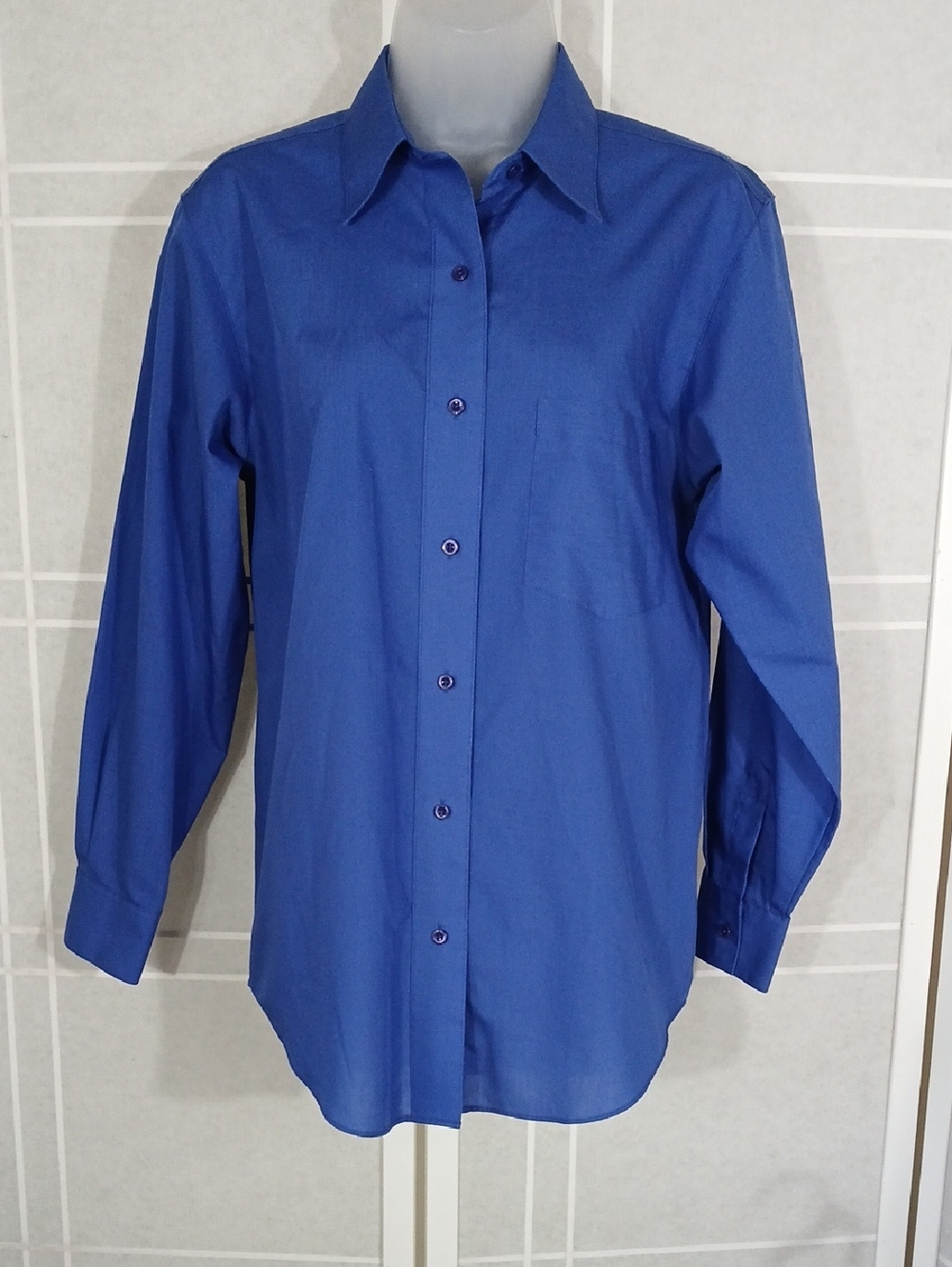 Royal Blue Foxcroft Wrinkle-free Buttondown Shirt 4